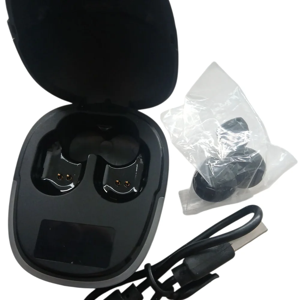 Wireless Black Earbud Headphones - Picture 3 of 7
